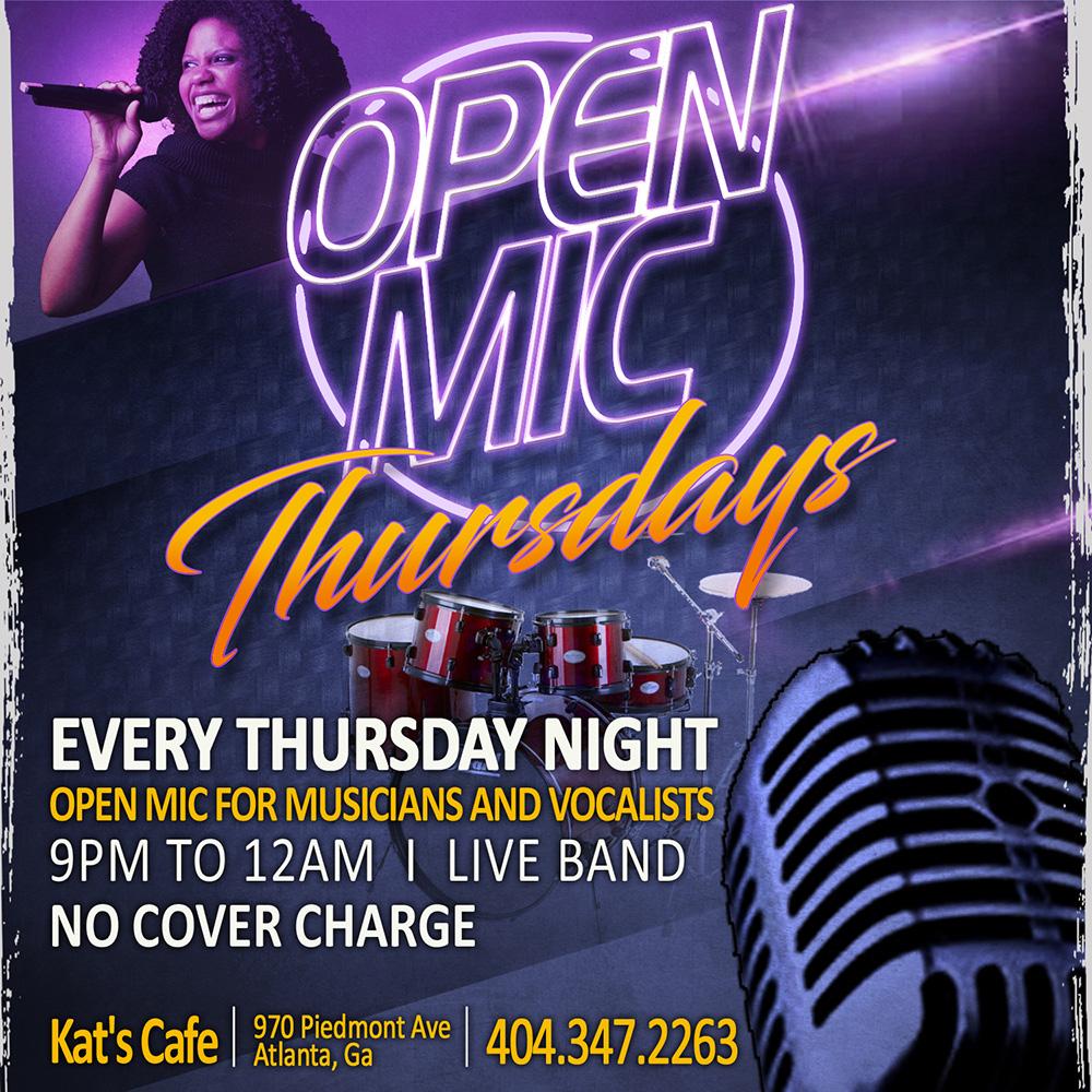 Open Mic Thursdays at Kat's Cafe