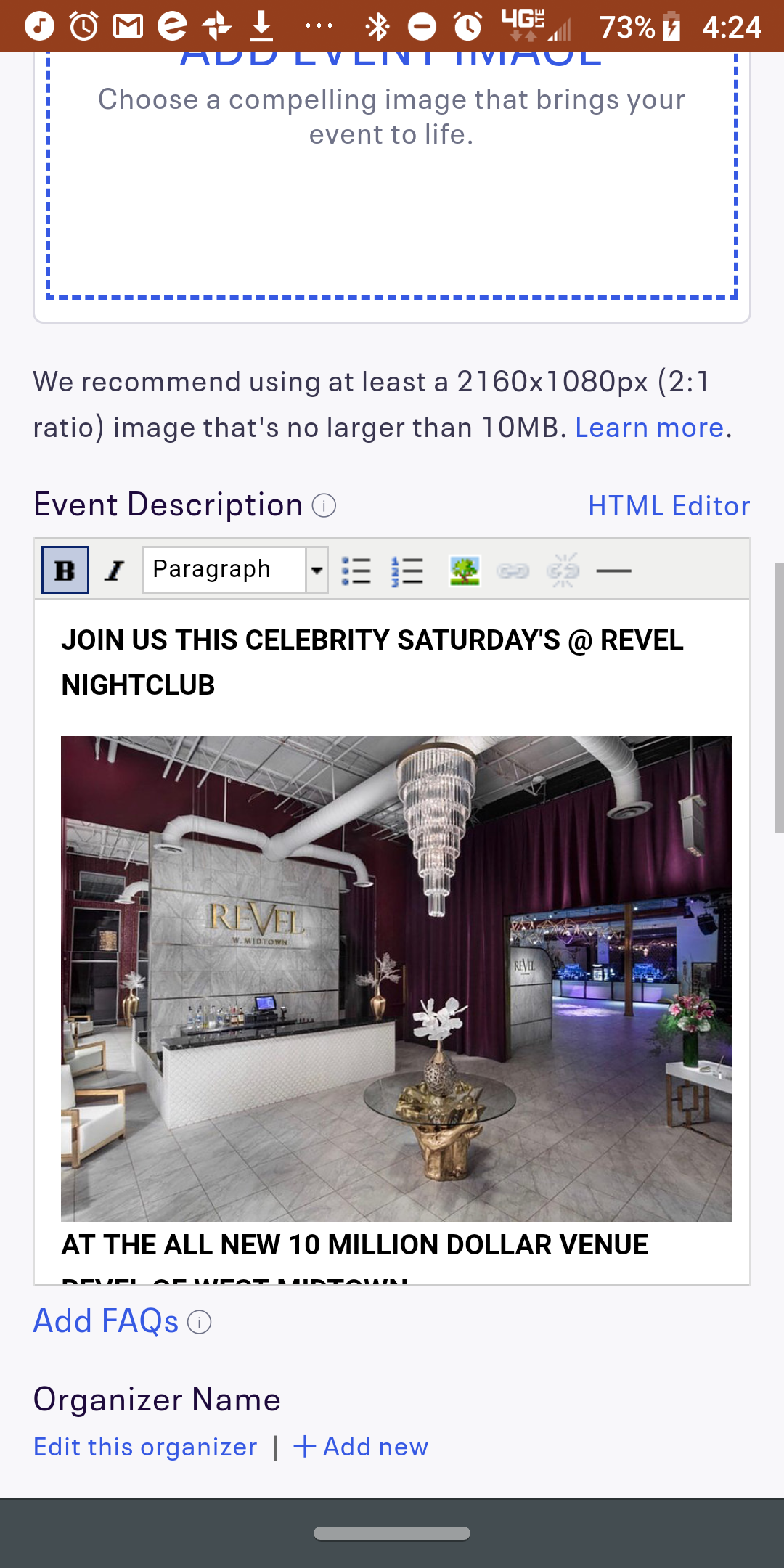 *(BOTTLE SERVICE ONLY)* ATL's #1 Saturday Night Party! Celebrity Saturday's @REVEL! RSVP NOW! (SWIRL) 