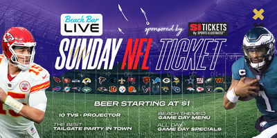 Beat the Clock - NFL Sunday Ticket at B LIVE (starting at $1 beers) Tickets,  Sun, Sep 24, 2023 at 12:00 PM