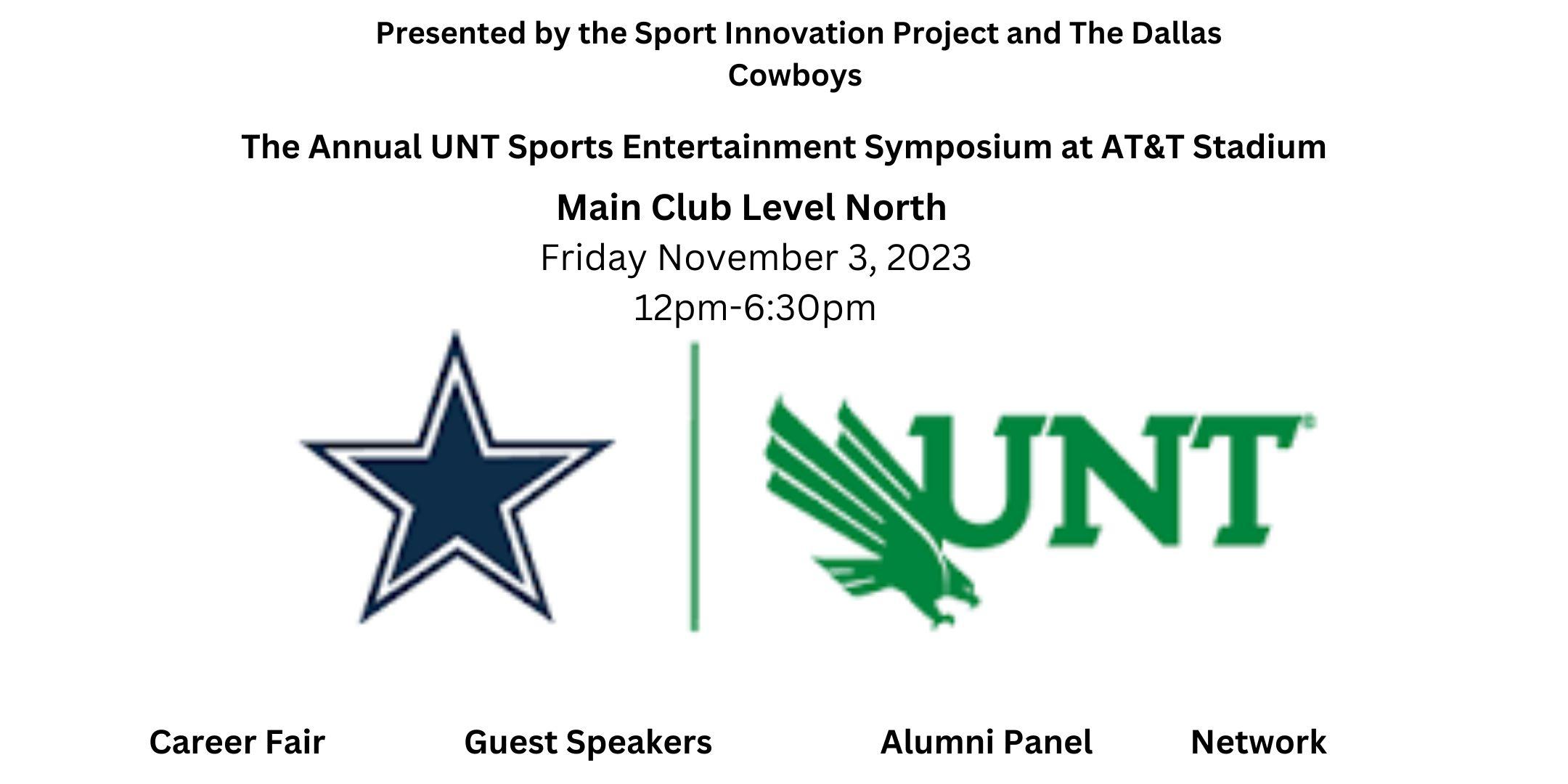 THE UNT SPORT INNOVATION PROJECT AND THE DALLAS COWBOYS PRESENT