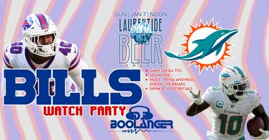 Bills vs Dolphins Watch Party at Laurentide Beer Company Tickets, Sun, Jan  7, 2024 at 12:00 PM