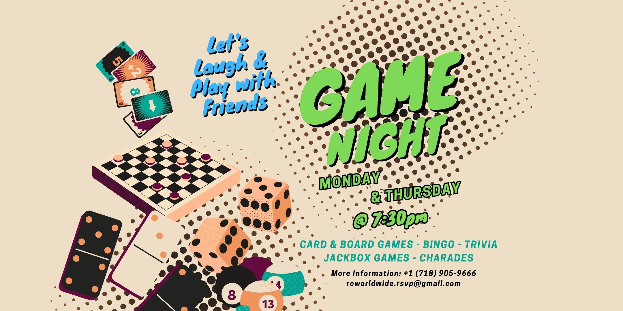 GAME NIGHT!  BOARD & CARD GAMES AND MORE! Tickets, Thu, Oct 5