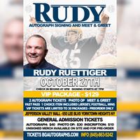 Rudy Ruettiger Autograph Signing & Meet & Greet October 27th Tickets, Fri,  Oct 27, 2023 at 6:00 PM