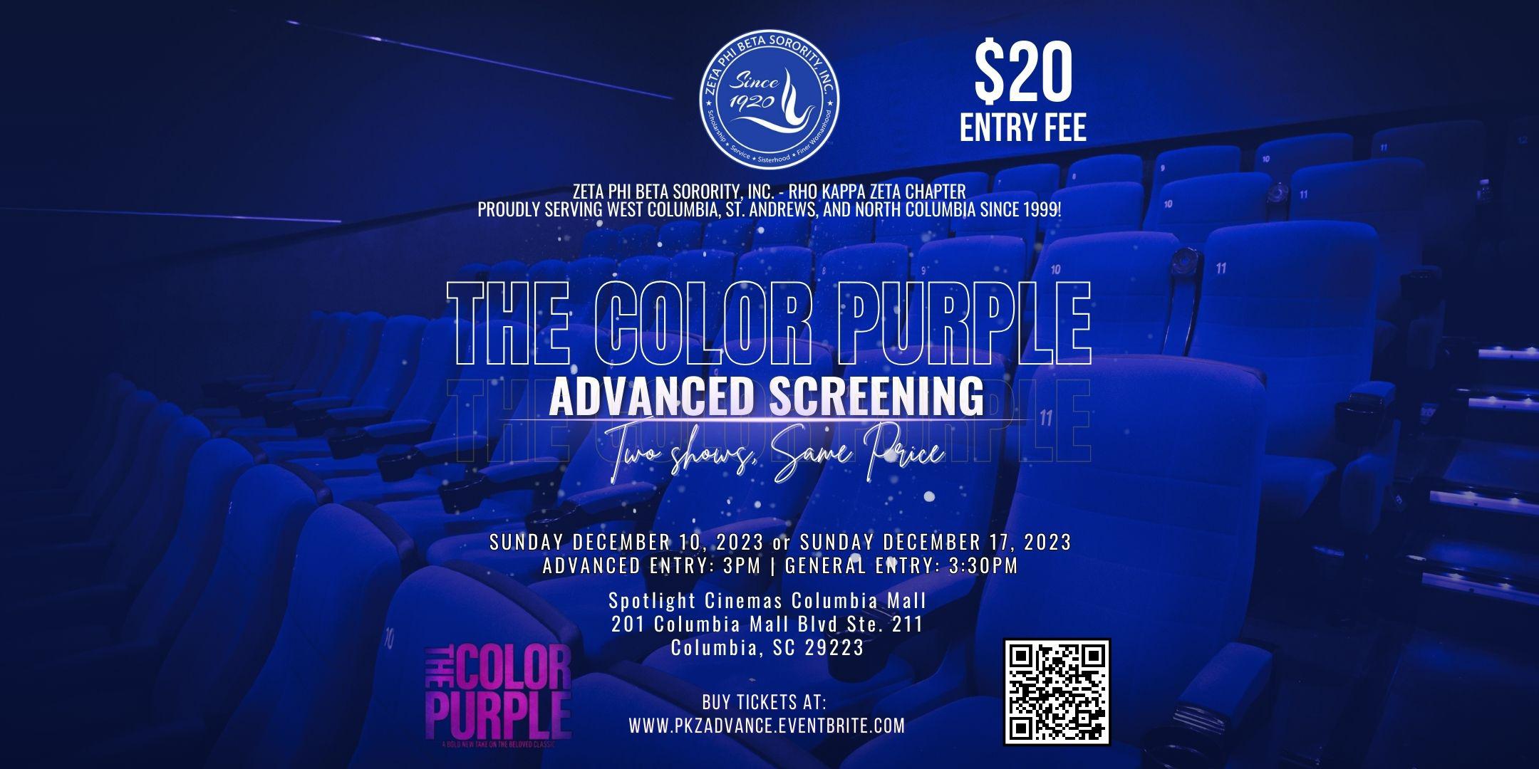 The Color Purple Advanced Screening Multiple Dates | Eventbrite