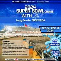 Experience the Ultimate Super Bowl Cruise 2024: Unlimited Open Bar, 4 Port  Tickets, Fri, Feb 9, 2024 at 7:00 PM