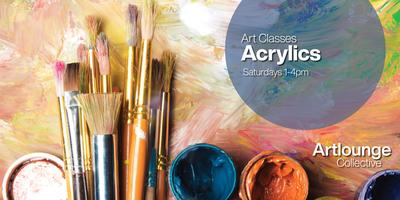 Acrylics Painting Classes at Artlounge Collective Tickets, Multiple Dates