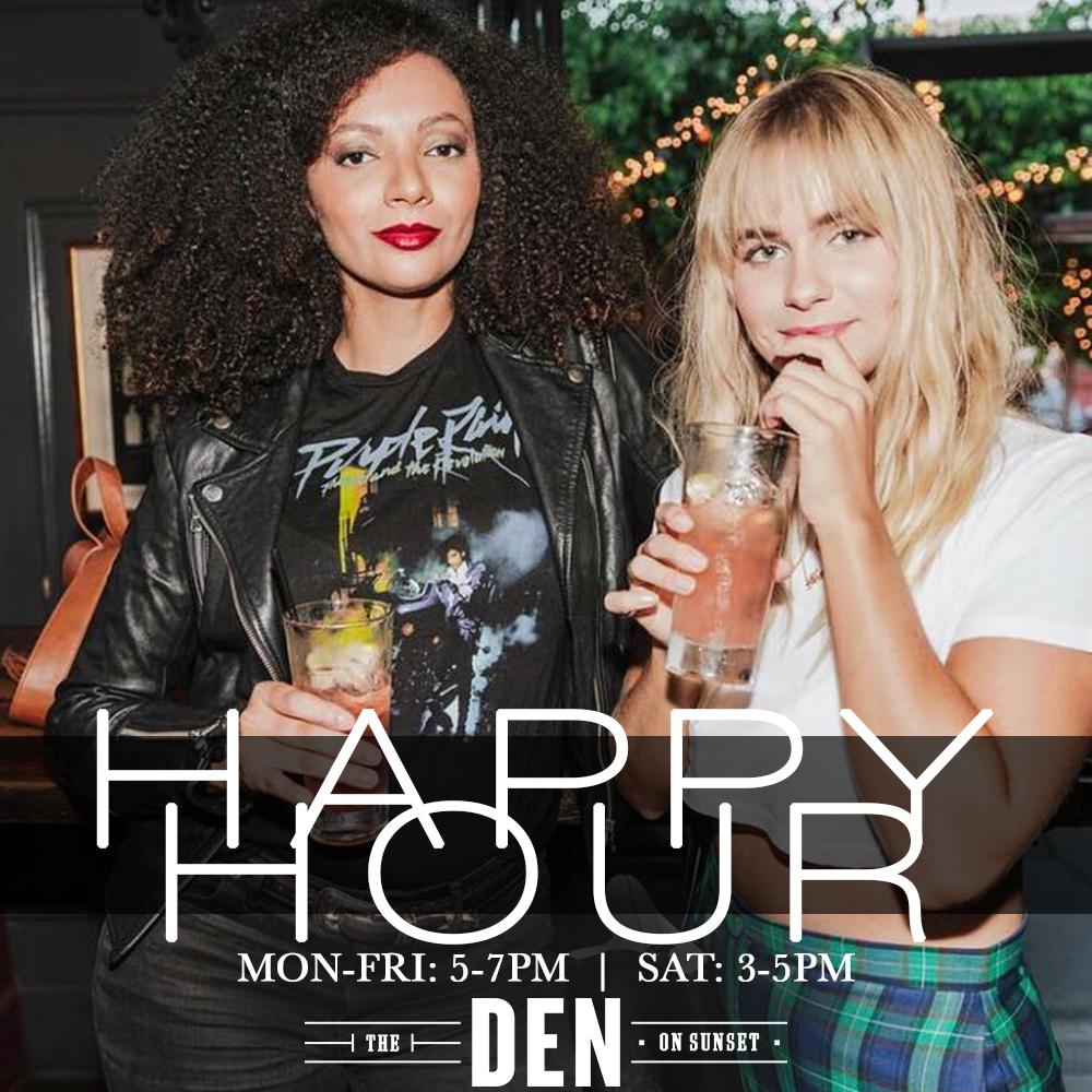 Happy Hour Every Day at The Den!