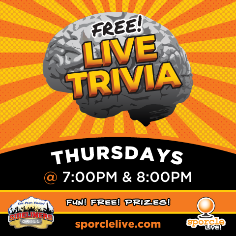 Thursday Night Trivia at Sideliners!