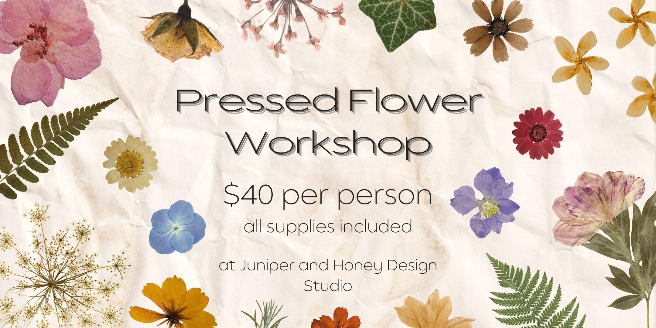 Online] Pressed Flower Collage Class – Assembly: gather + create