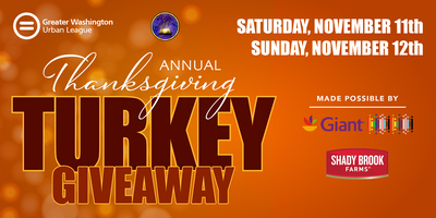 GWUL's Annual Thanksgiving Turkey Giveaway - Day 2 Tickets, Sun, Nov 12 ...