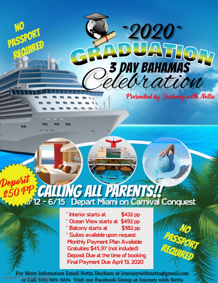 2020 Graduation Bahamas Cruise