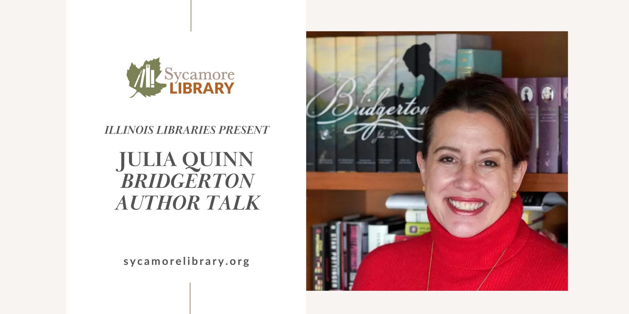 Romance & Regency with Bridgerton's Julia Quinn - La Grange Park Public  Library