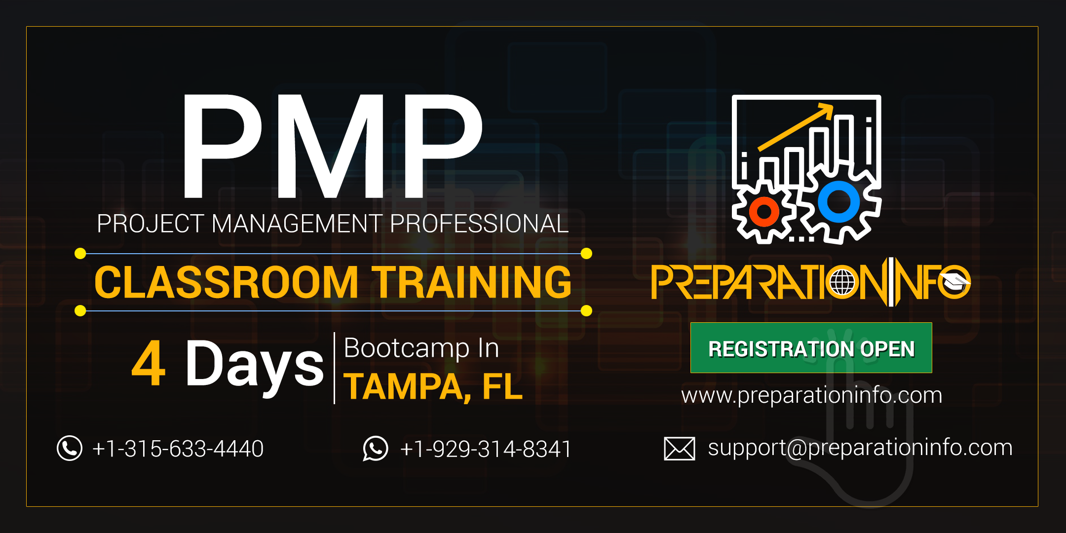 Exclusive PMP Bootcamp and Certification Training Program in Tampa, FL