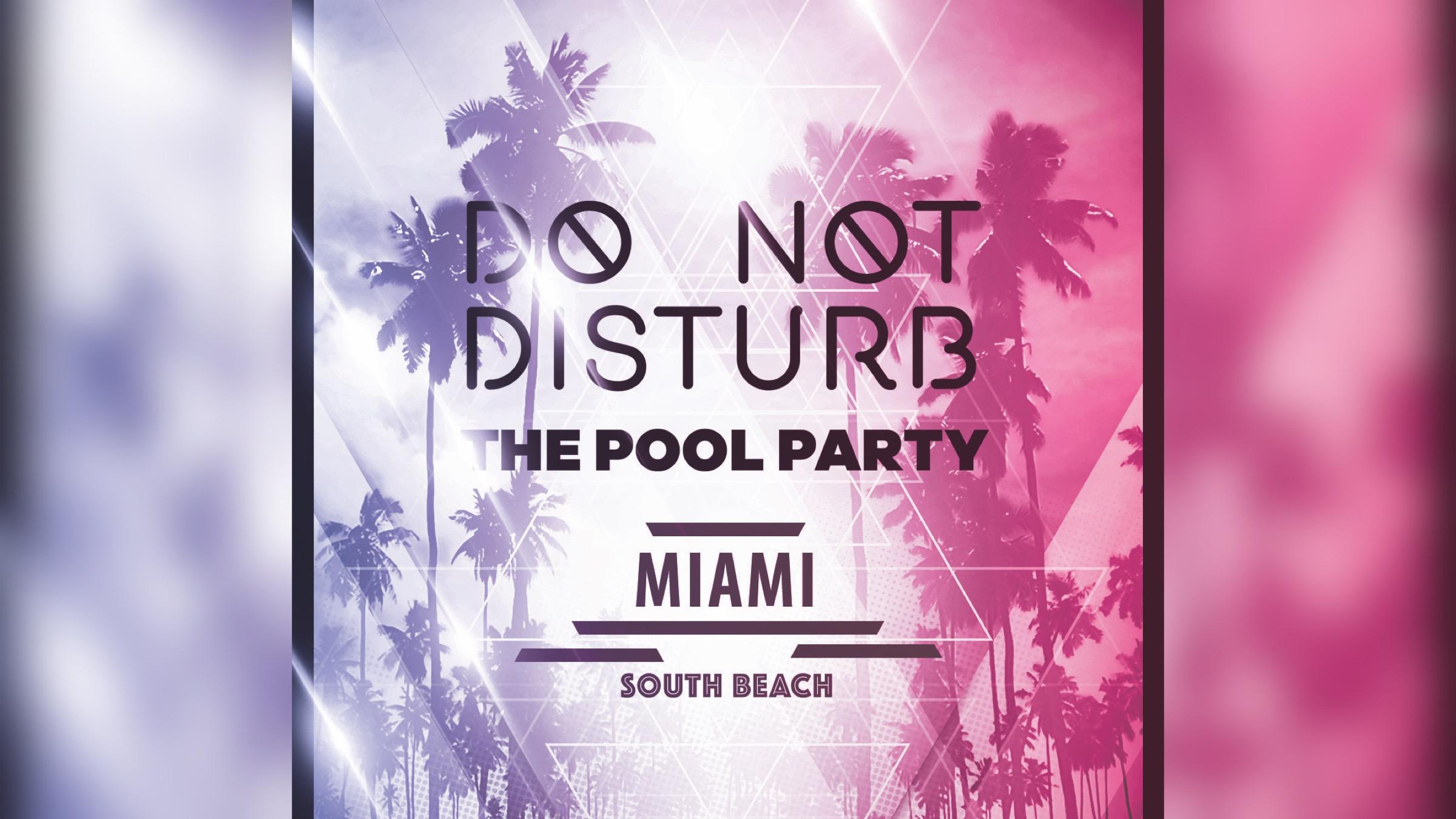Do Not Disturb The Pool Party 