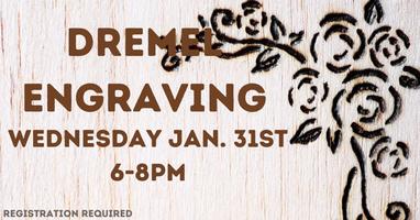DIY Wednesdays: Dremel Engraving on Wood Registration, Wed, Jan 31, 2024 at  6:00 PM