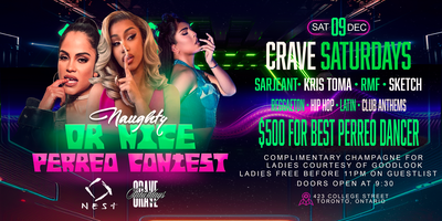 NAUGHTY OR NICE PERREO CONTEST @ NEST (CRAVE SATURDAYS) $500 CASH PRIZE ...