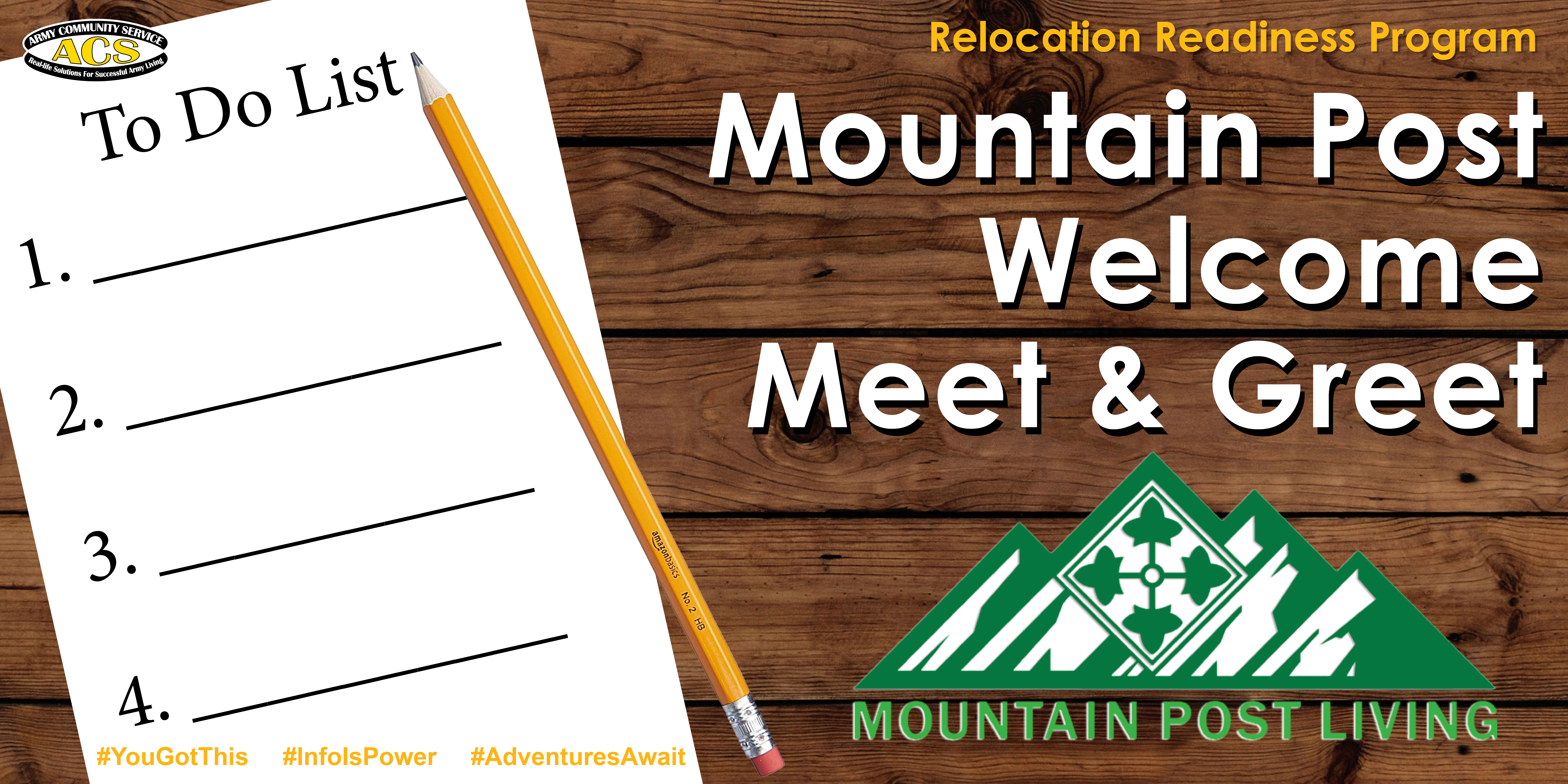 Mountain Post Welcome Meet & Greet (Spouse Newcomers Orientation)