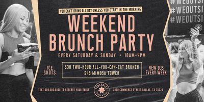 Enjoy an All-You-Can-Eat Buffet, Mimosa Towers, & DJs Every