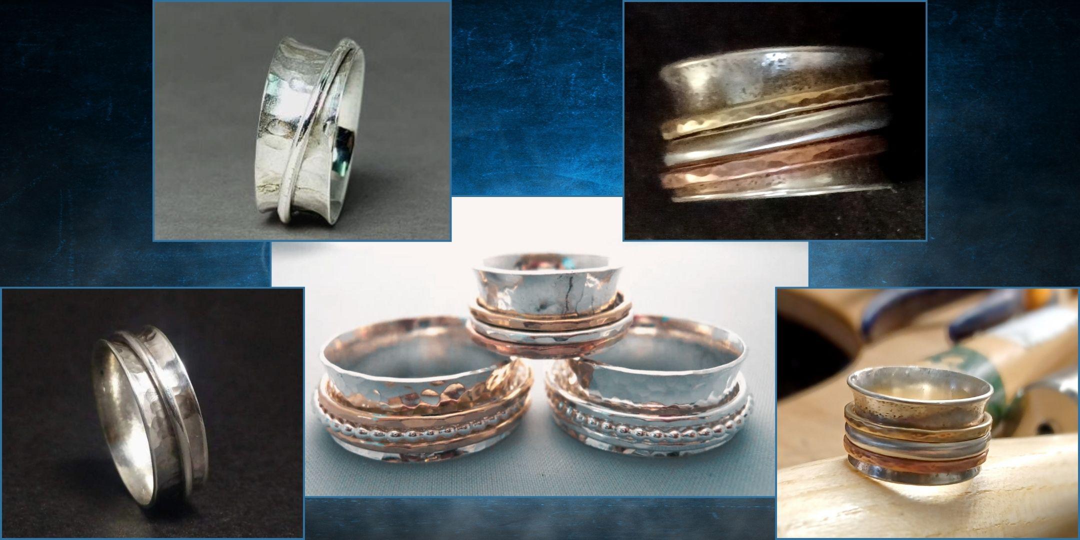 How To Make Silver Spinner Rings (Silversmithing Basics) 
