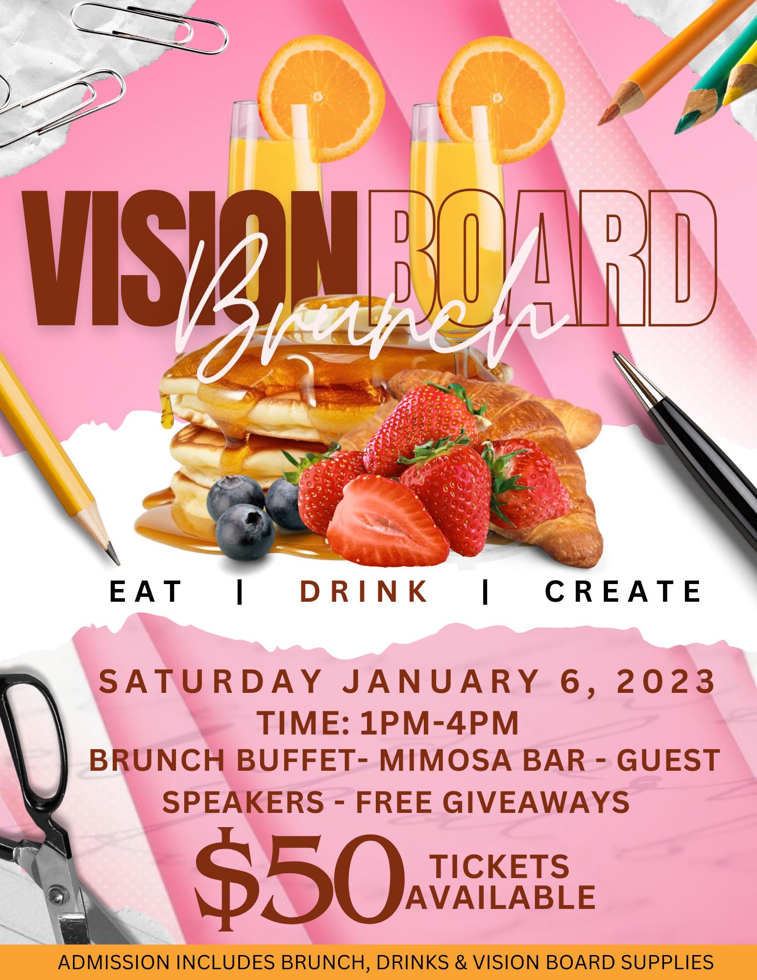 Baddie Boss Vision Board Party Tickets, Sat, Jan 13, 2024 at 6:00 PM