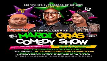 Mardi Gras Comedy Show Featuring Henry Coleman, Chris Jones & Superstar ...