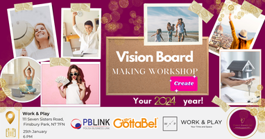 Buy tickets – Make Your Own 2024 Vision Board – M.Y.O London, Multiple  dates and times