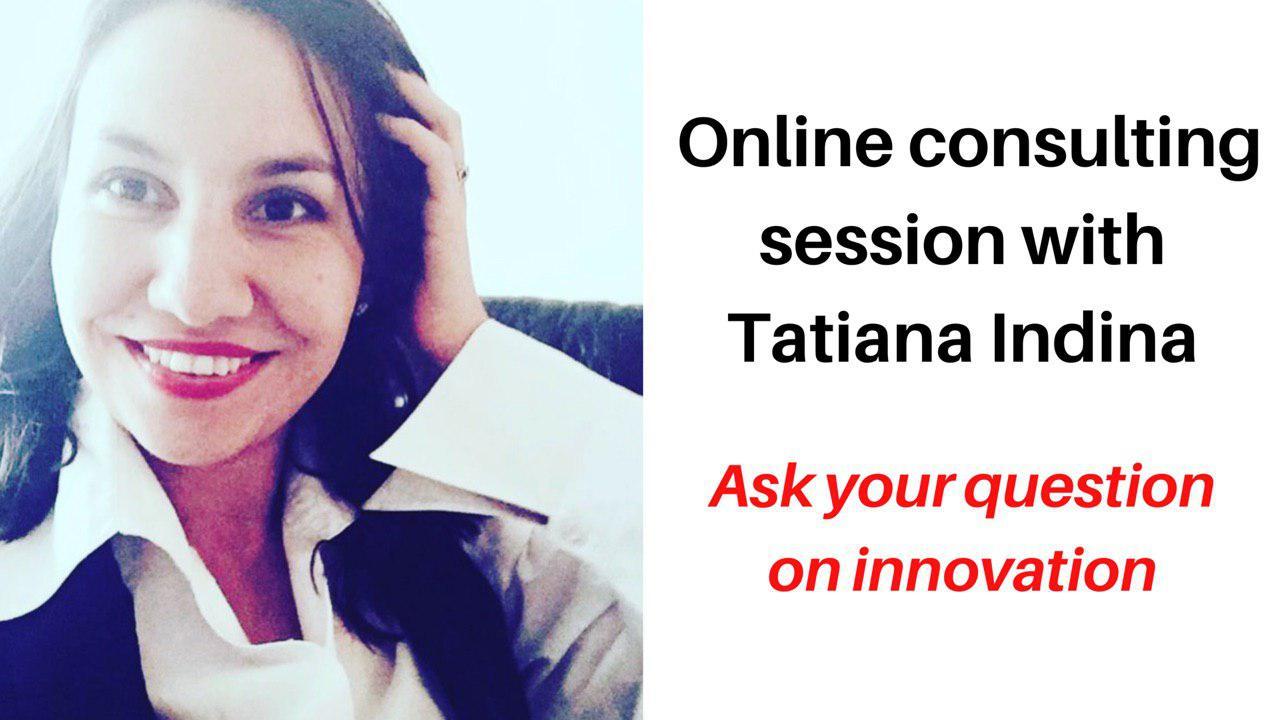 Executive Consulting and Startup Mentoring Session Tatiana Indina (Online)