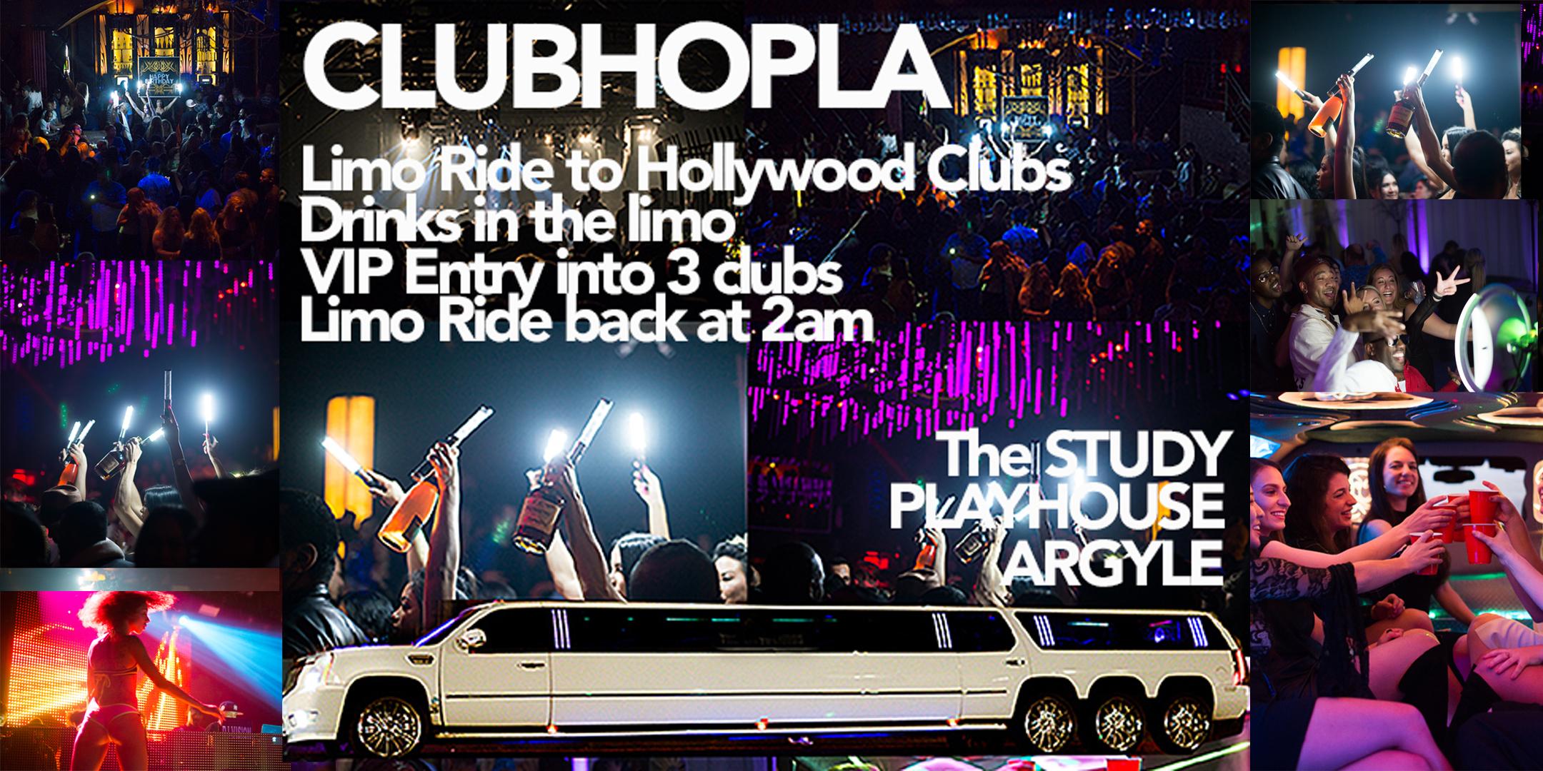 LIMO RIDE TO HOLLYWOOD CLUBS 