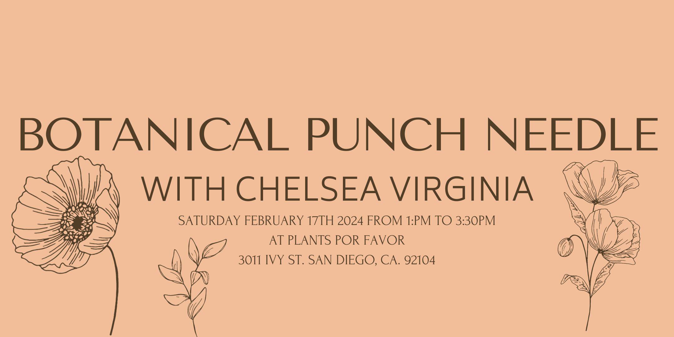 January 27: Geometric Punch Needle with Chelsea Virginia