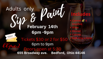 Couples Valentine's Day Sunset Heart Canvas Paint Sip Art Class Akron  Tickets, Wed, Feb 14, 2024 at 6:00 PM