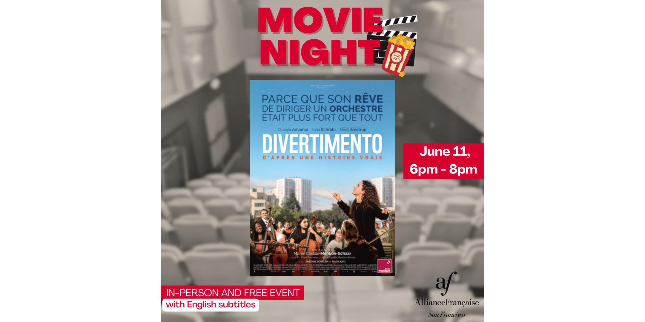 MOVIE NIGHT DIVERTIMENTO Tickets Tue Jun 11 2024 at 6 00 PM