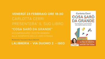 PRESENTAZIONE CON L'AUTRICE CARLOTTA CERRI Biglietti, Ven, 23 feb 2024 alle  18:30