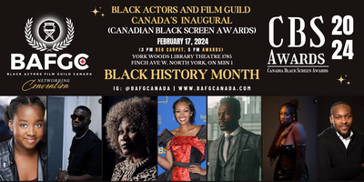 The 2024 BAFGC Inaugural Canadian Black Screen Awa Tickets, Sat, 17 Feb ...