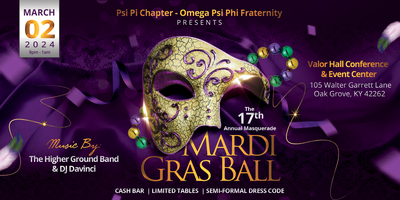 The 17th Annual Masquerade Mardis Gras Ball Tickets, Sat, Mar 2, 2024 ...