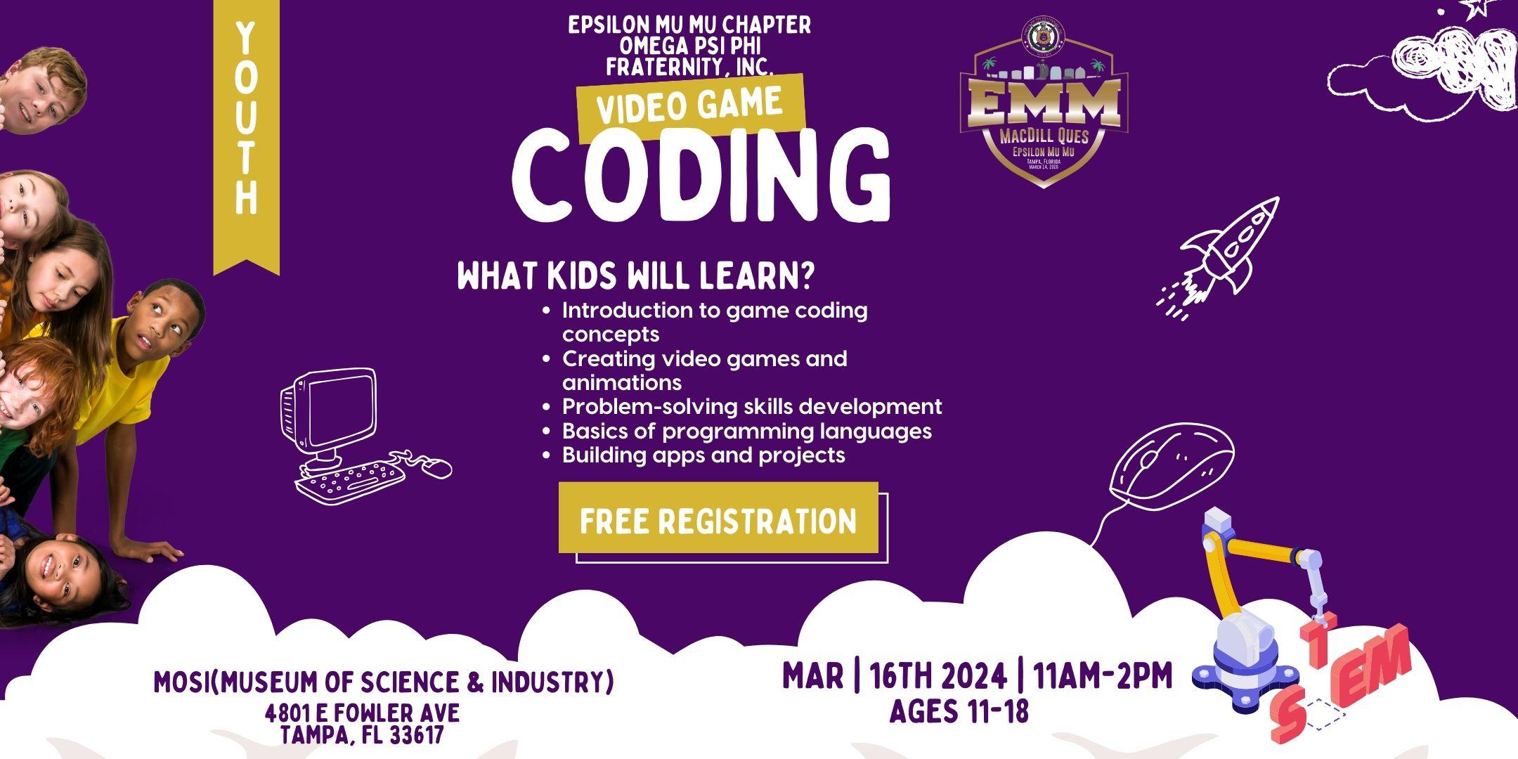 Epsilon Mu Mu Omega Psi Phi Fraternity Inc. Game Coding Camp