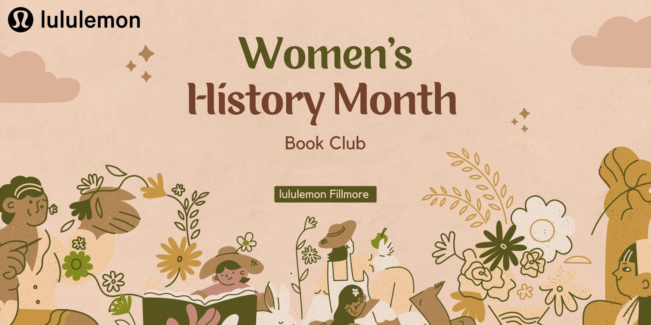 lululemon Fillmore Women's History Month Book Club! Tickets, Tue, Mar 5,  2024 at 5:30 PM