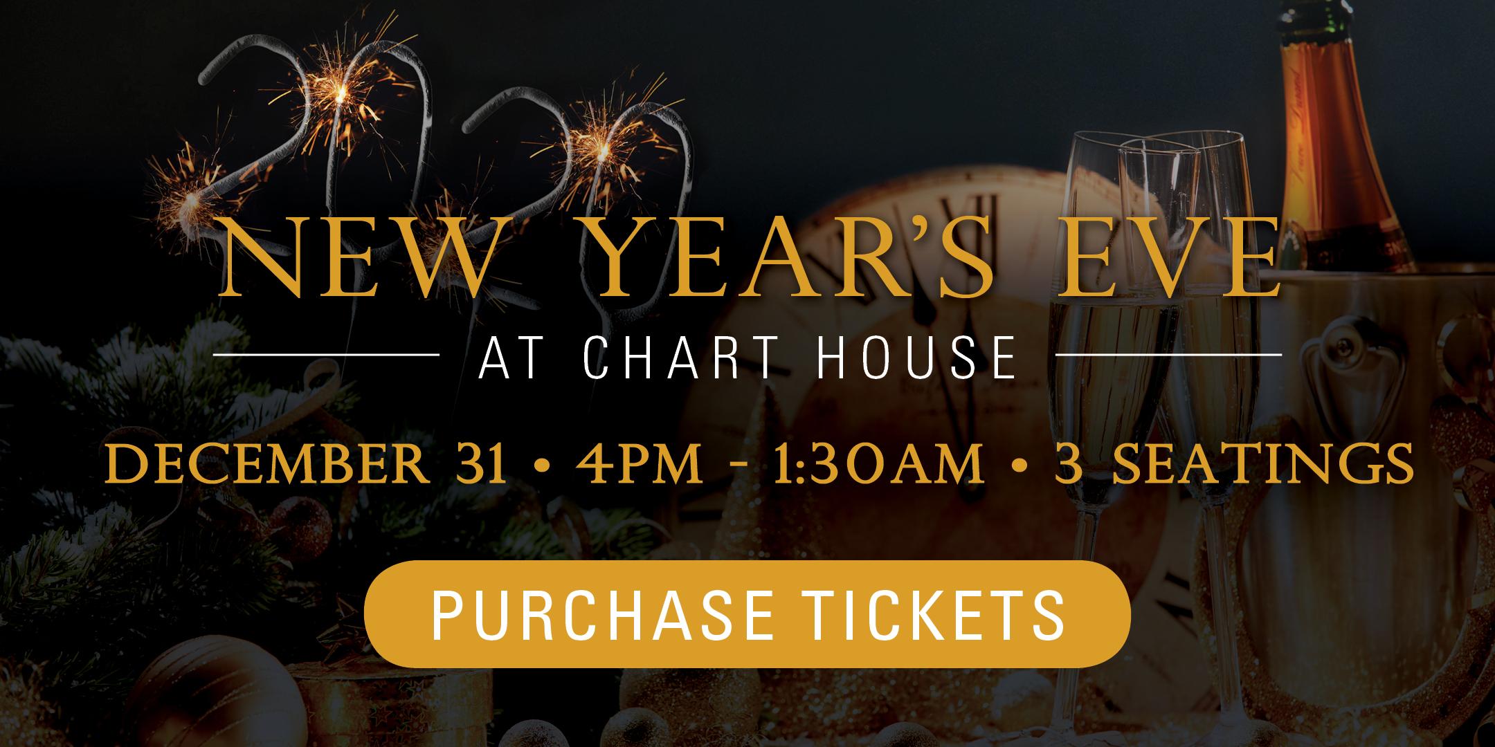 Chart House New Year's Eve 2019 Alexandria, VA 31 DEC 2019