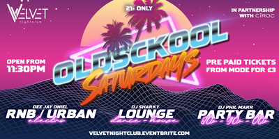 OLD SCKOOL SATURDAYS Tickets, Sat, Apr 20, 2024 at 11:30 PM | Eventbrite