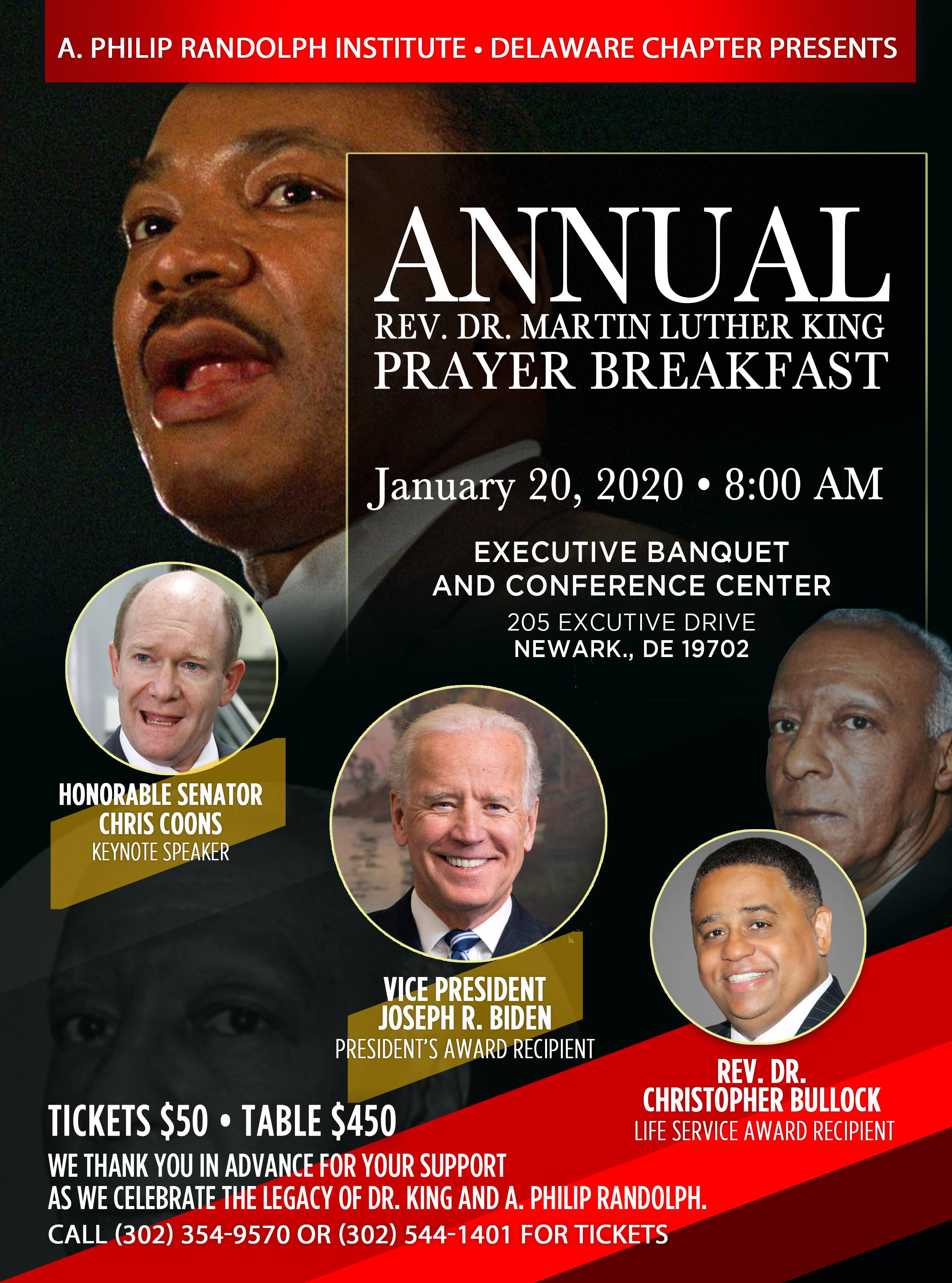 APRI- Delaware - Rev. Dr. Martin Luther King Prayer Breakfast Jan. 20, 2020