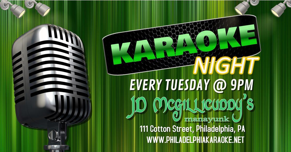 Tuesday Karaoke at JD McGillicuddy's (Manayunk | Philadelphia, PA)