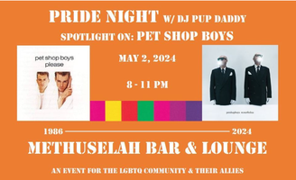 Pride Night Party Pet Shop Boys DJ PupDaddy Methuselah