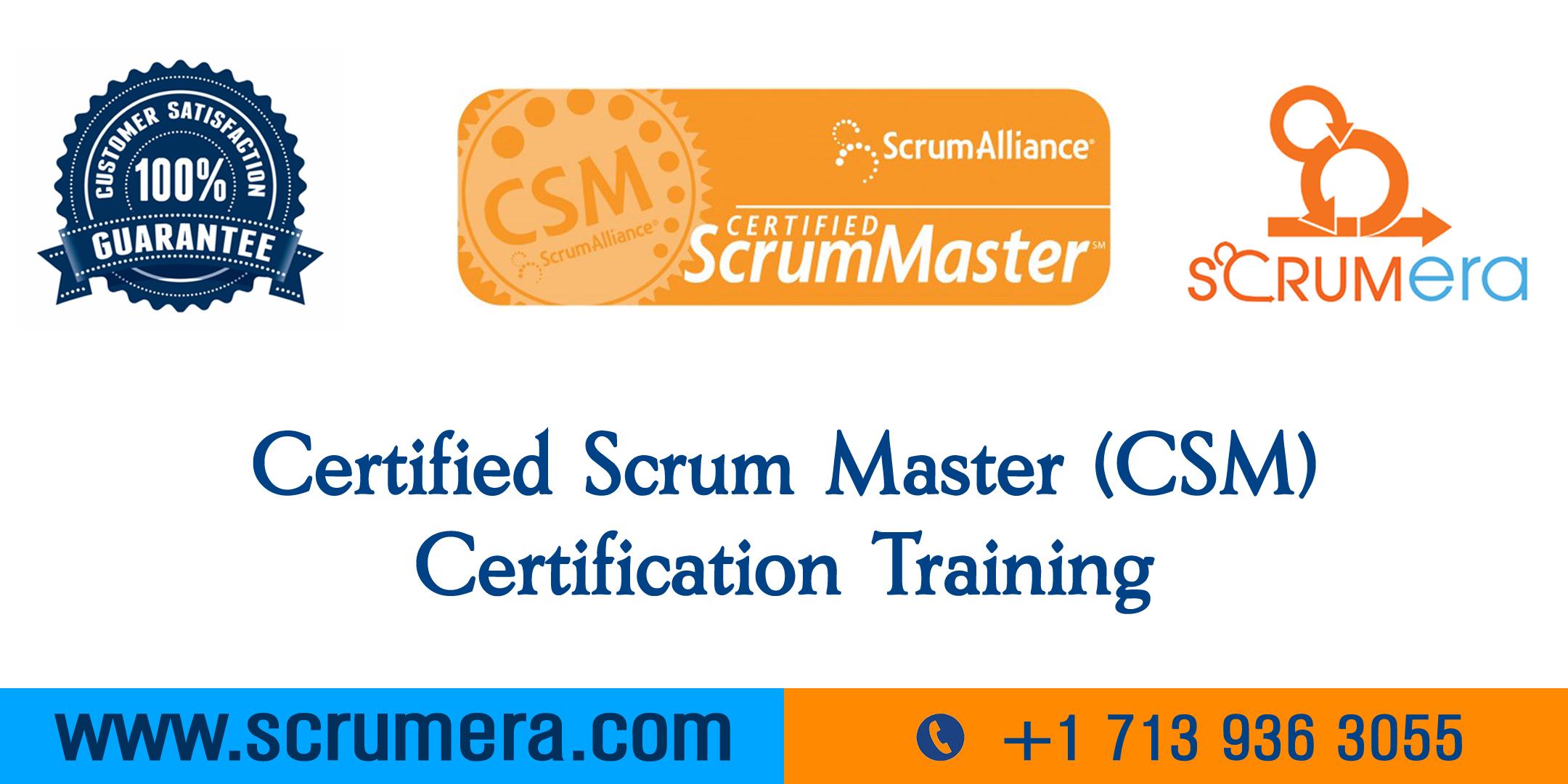 Scrum Master Certification | CSM Training | CSM Certification Workshop | Certified Scrum Master (CSM) Training in Tempe, AZ | ScrumERA
