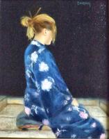 Girl in Blue Kimono :  Kristen Santucci Private Art...