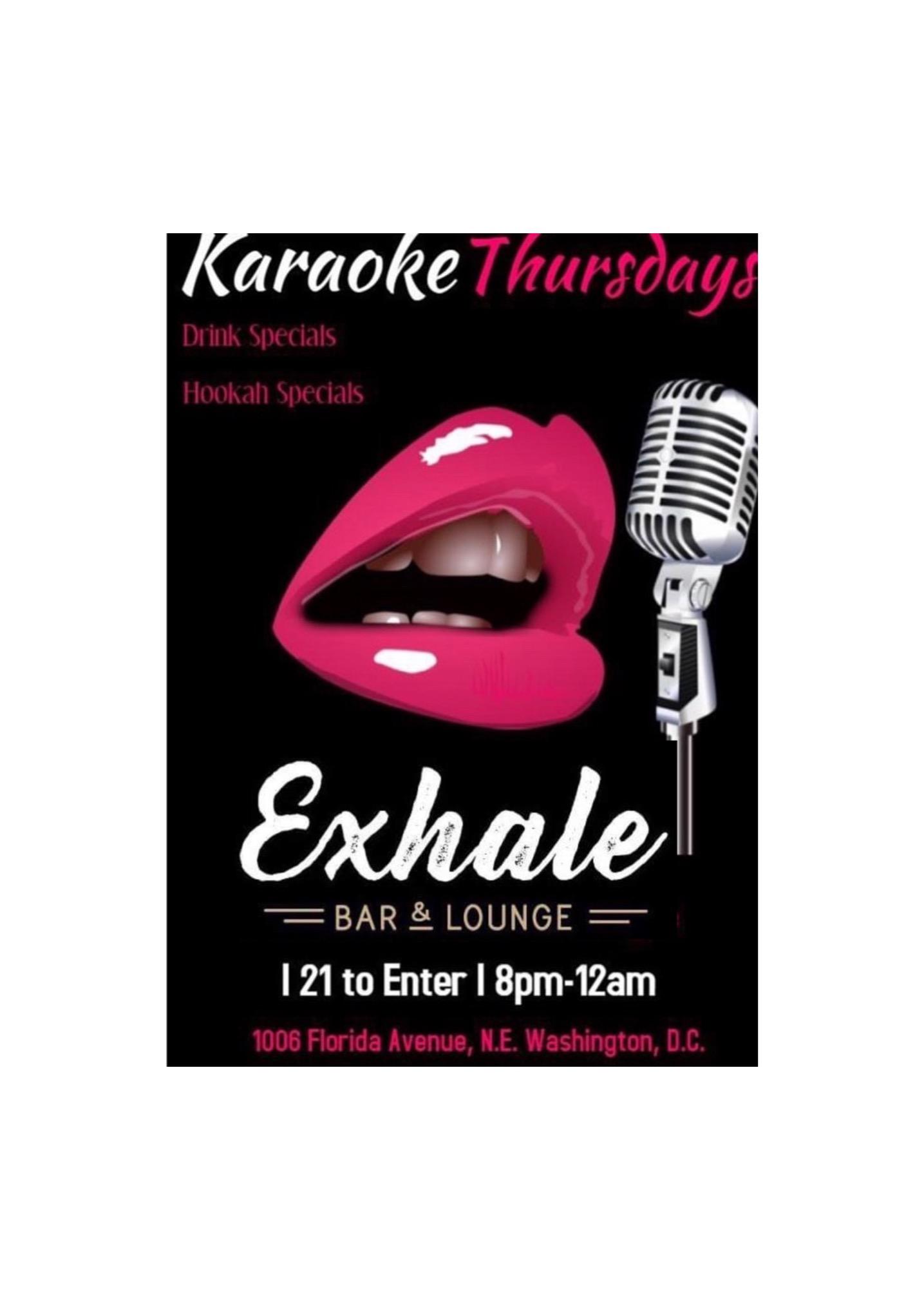 Karaoke Thursday's at Exhale Bar and Lounge
