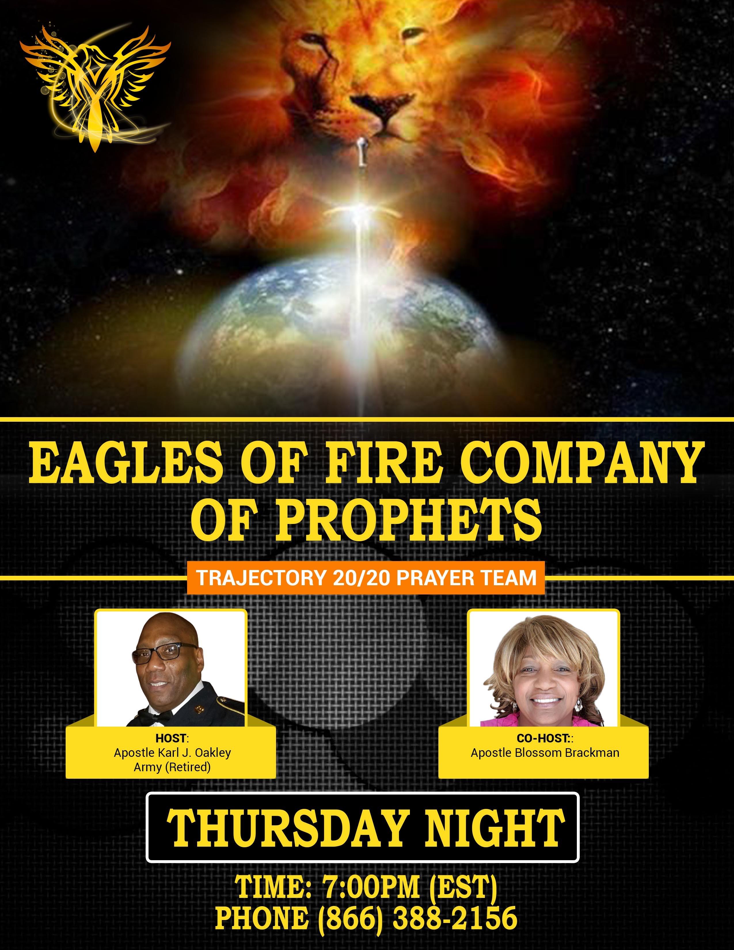 Eagles of Fire Company of Prophets - Trajectory 20/20 Prayer Line