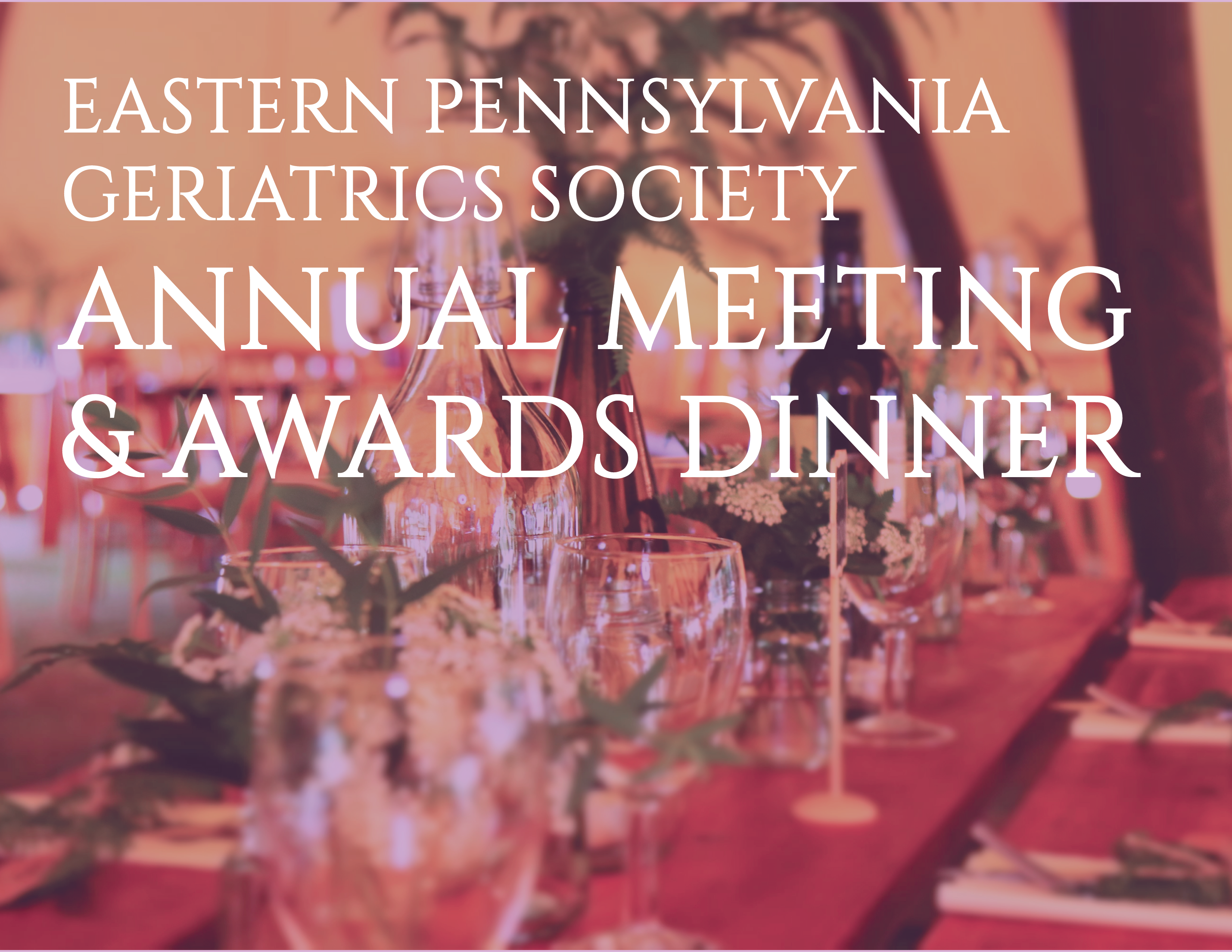 EPGS Annual Meeting and Awards Dinner - STORY SLAM STYLE!