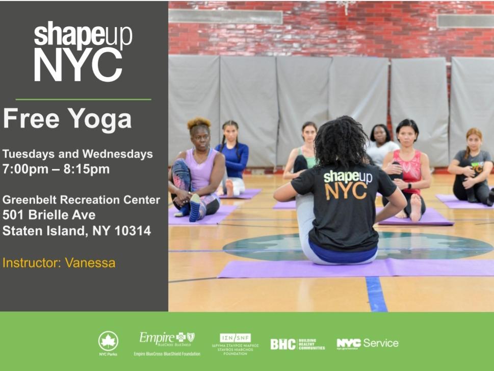 Greenbelt Recreation Center: Free Yoga with ShapeUp