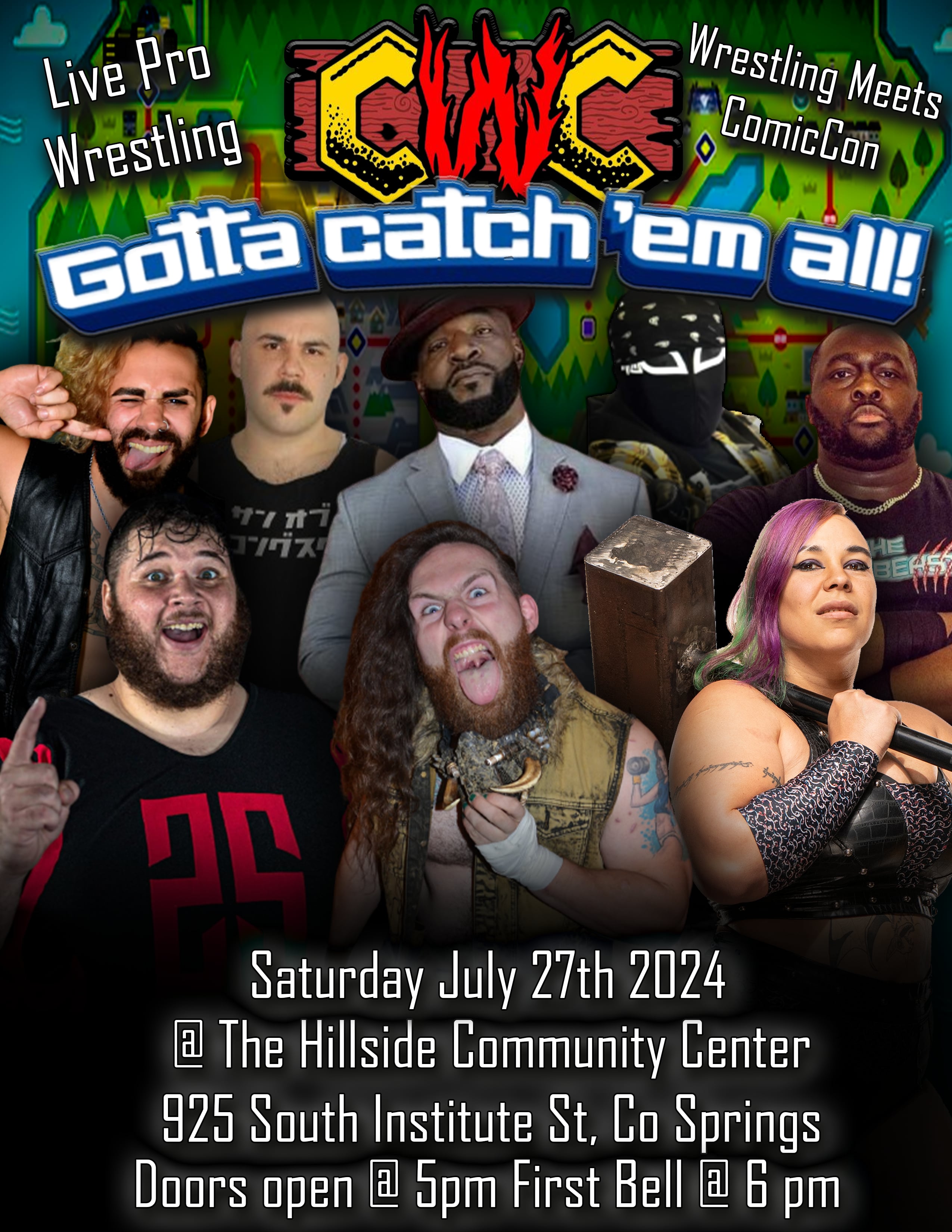 Colorado Wrestling Connection Presents: Gotta Catch Em All! Tickets, Sat,  Jul 27, 2024 at 5:00 PM | Eventbrite