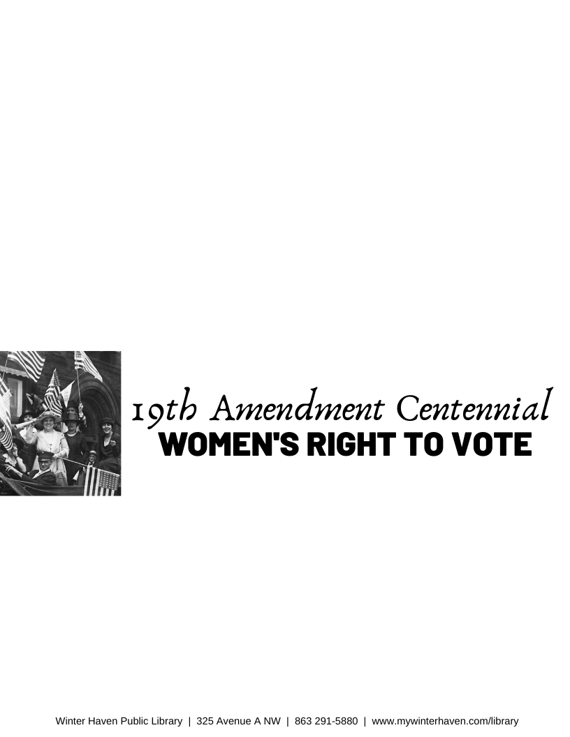 19th Amendment Centennial: Florida's Female Pioneers