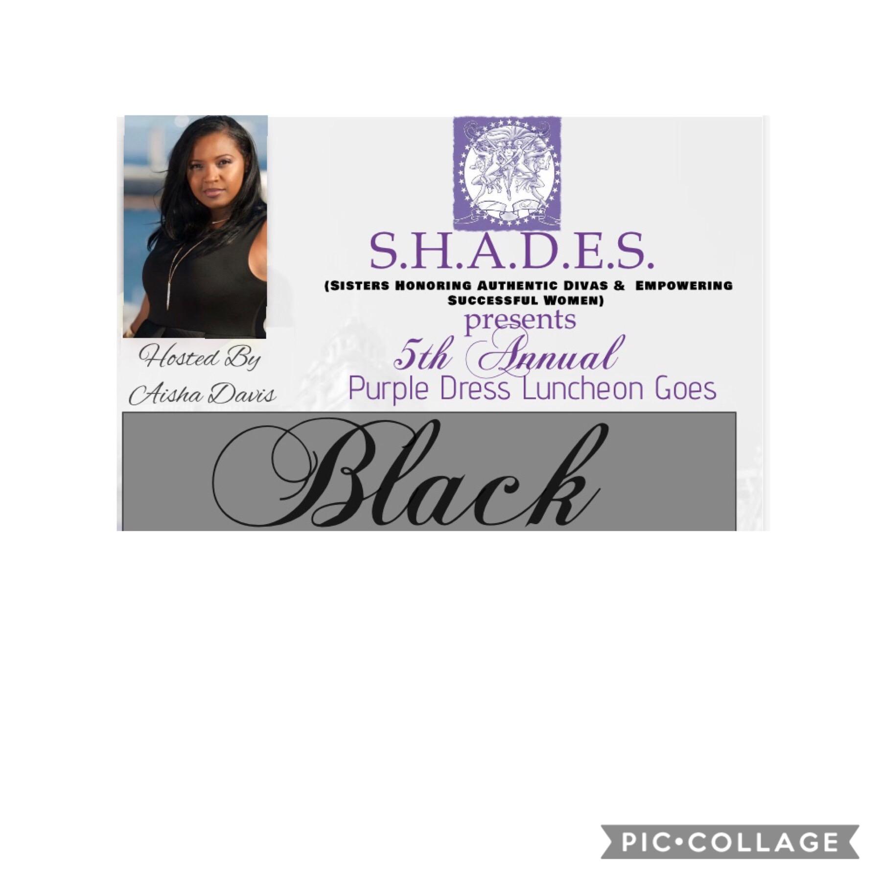 The Purple Dress Luncheon Goes BLACK!